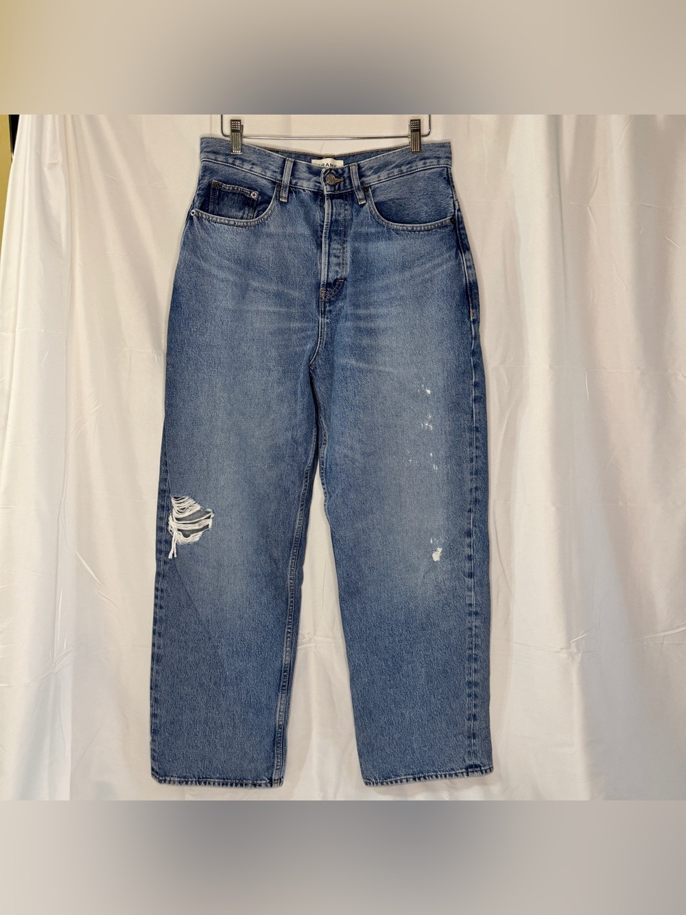 FRAME Wide Leg Denim Jeans